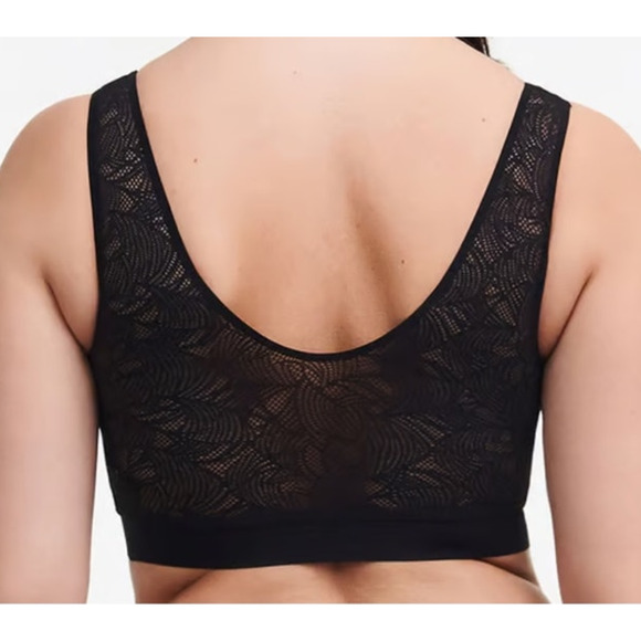 Chantelle Bra C11G10 SoftStretch Padded Top with Lace black size XS S - Picture 7 of 7